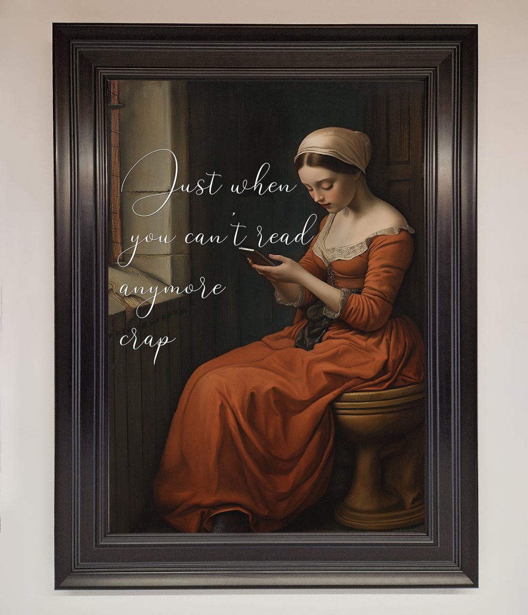 No More Crap Framed Poster