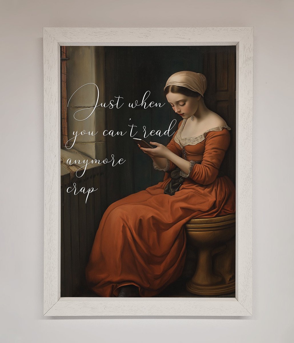 No More Crap Framed Poster