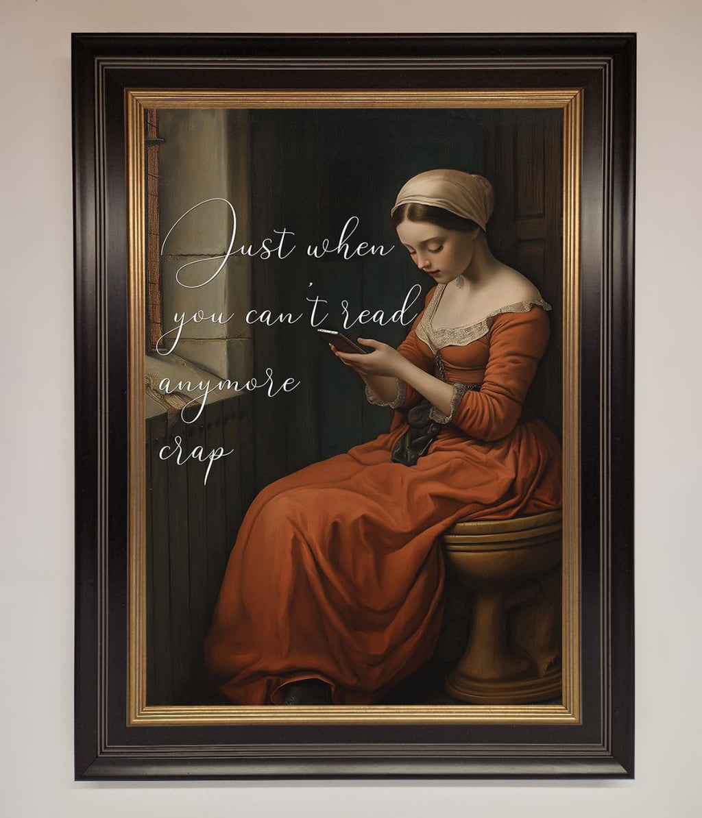 No More Crap Framed Poster