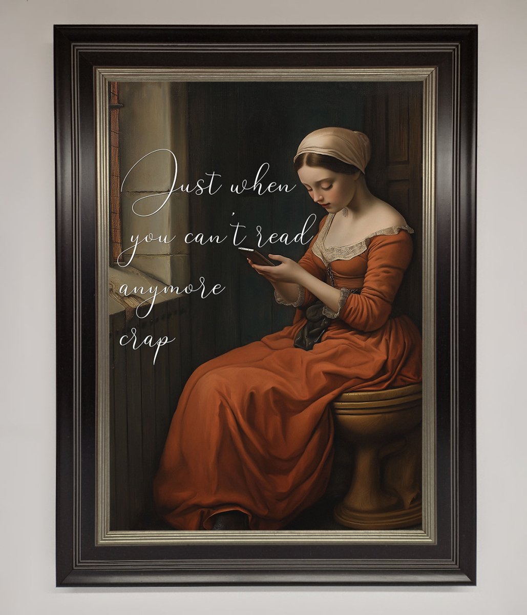 No More Crap Framed Poster