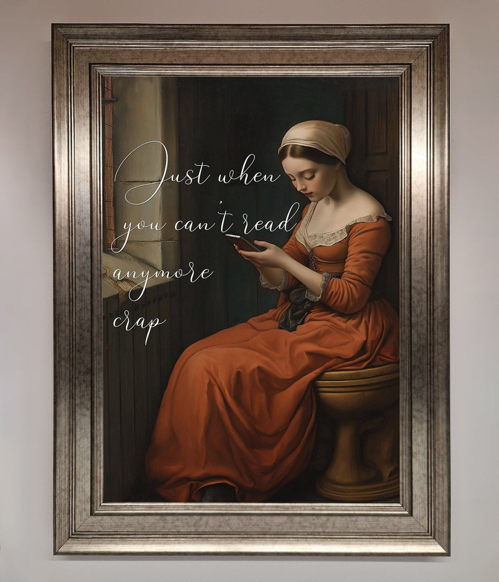 No More Crap Framed Poster