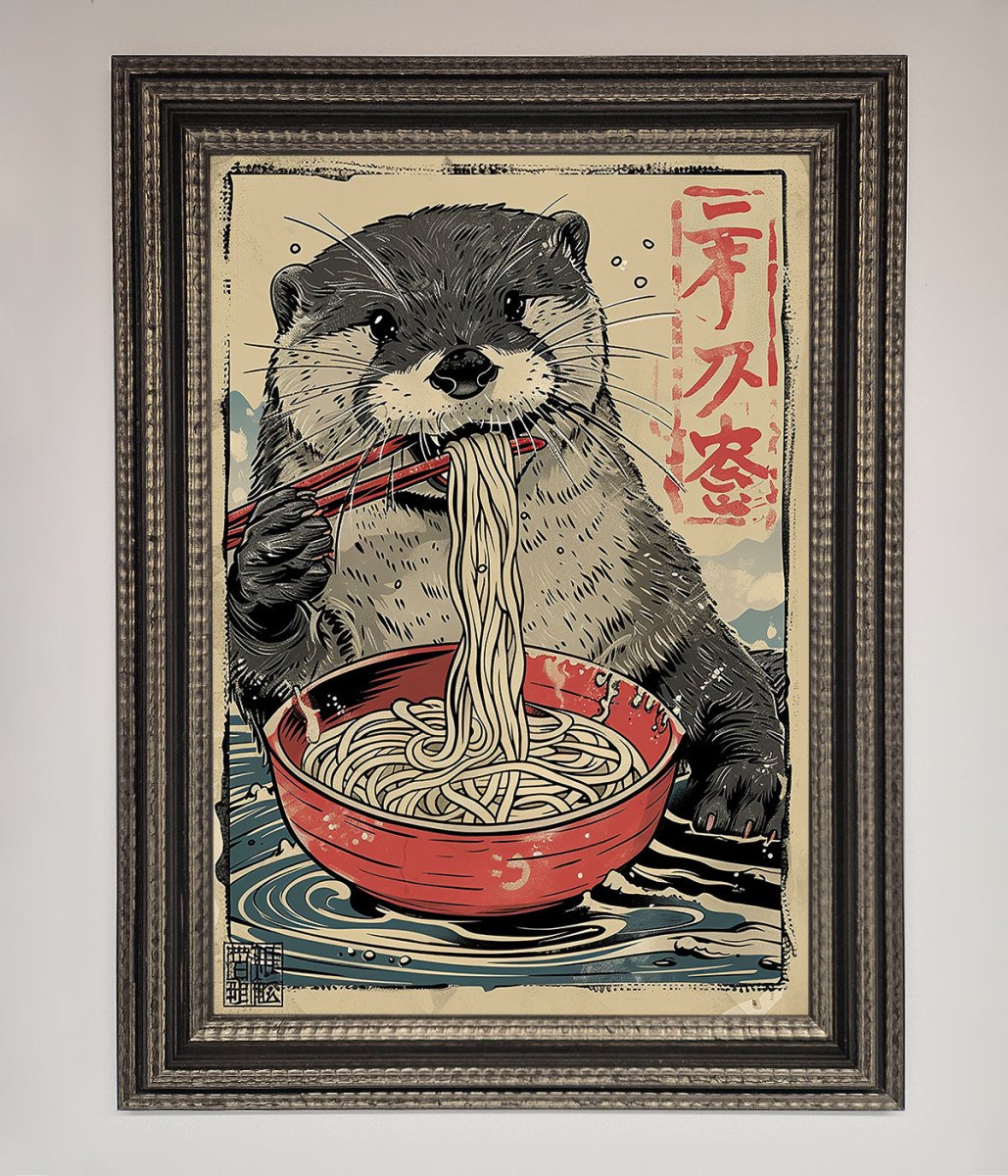 Noodles Otter Framed Wall Art