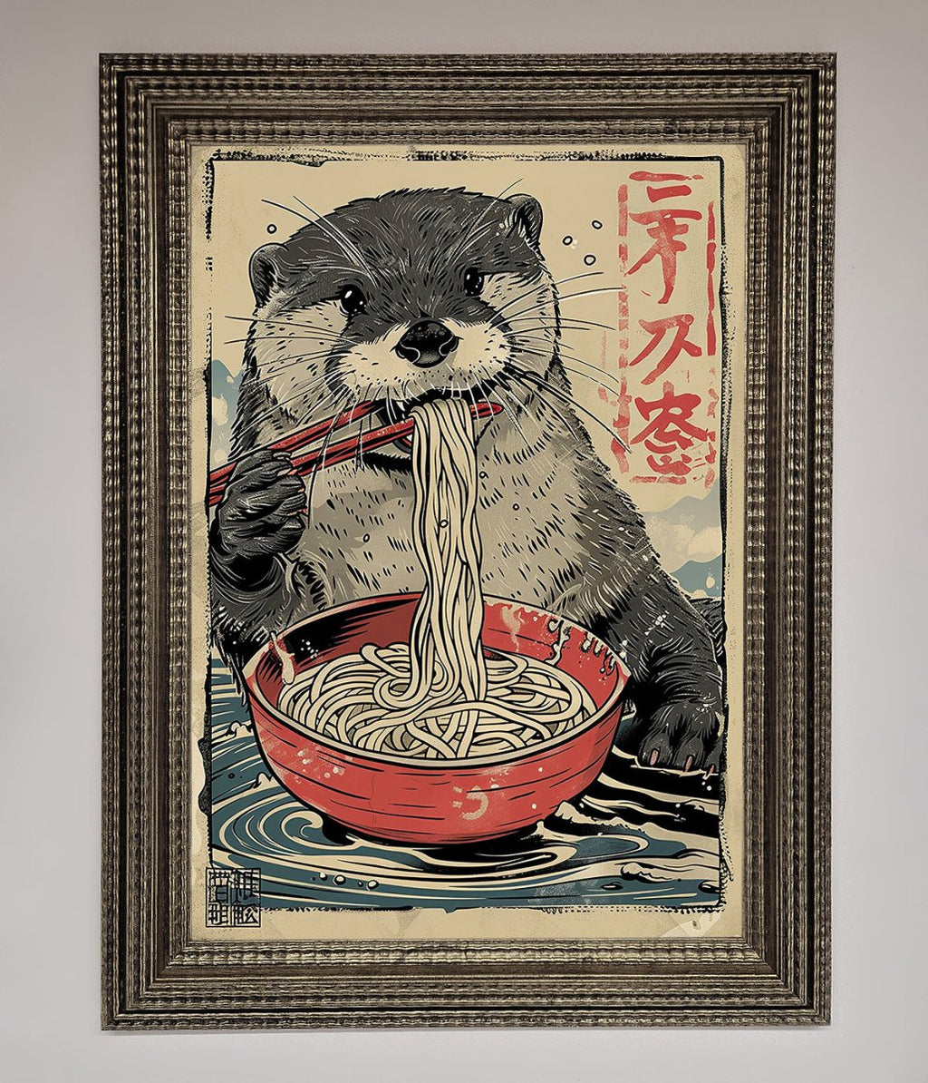 Noodles Otter Framed Wall Art