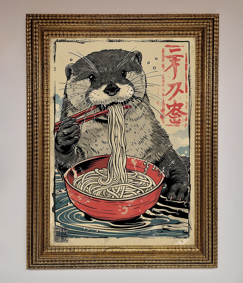 Noodles Otter Framed Wall Art