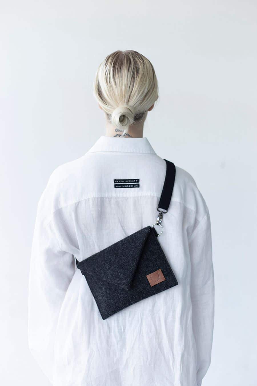 Versatile SKIVE-MINI Crossbody Bag – Chic & Eco-Friendly Handmade by Nordhale at brixbailey.com