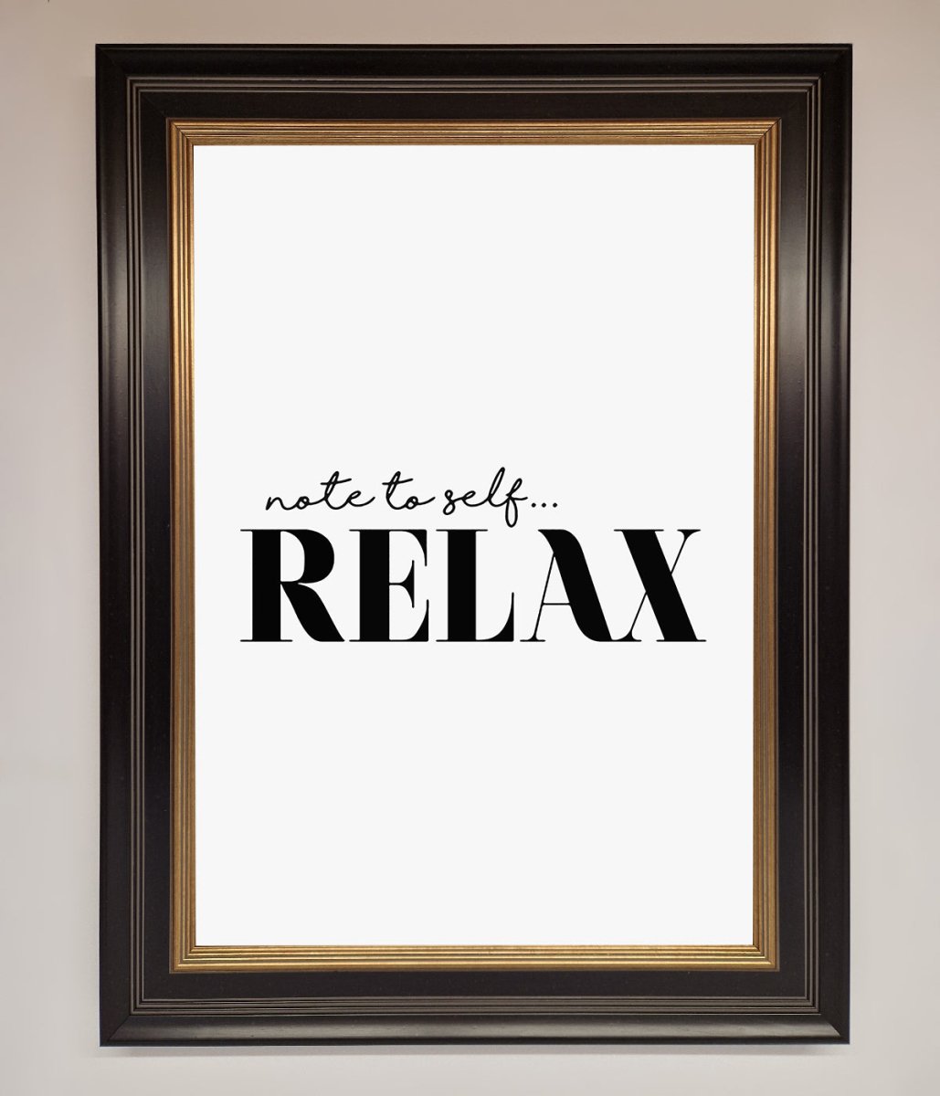 Not to Self Motivational quote Framed Wall Art