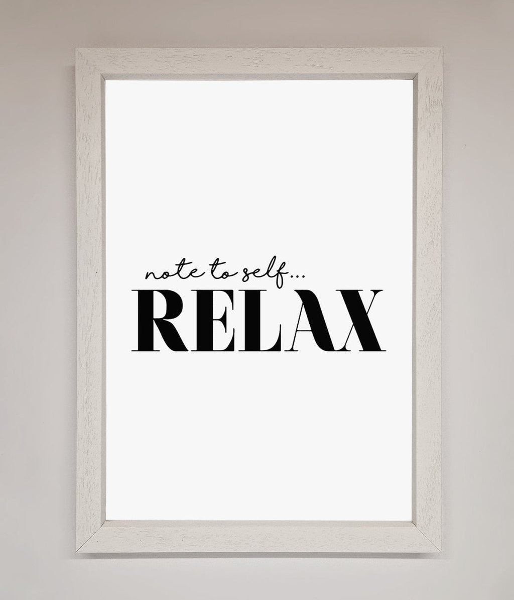 Not to Self Motivational quote Framed Wall Art