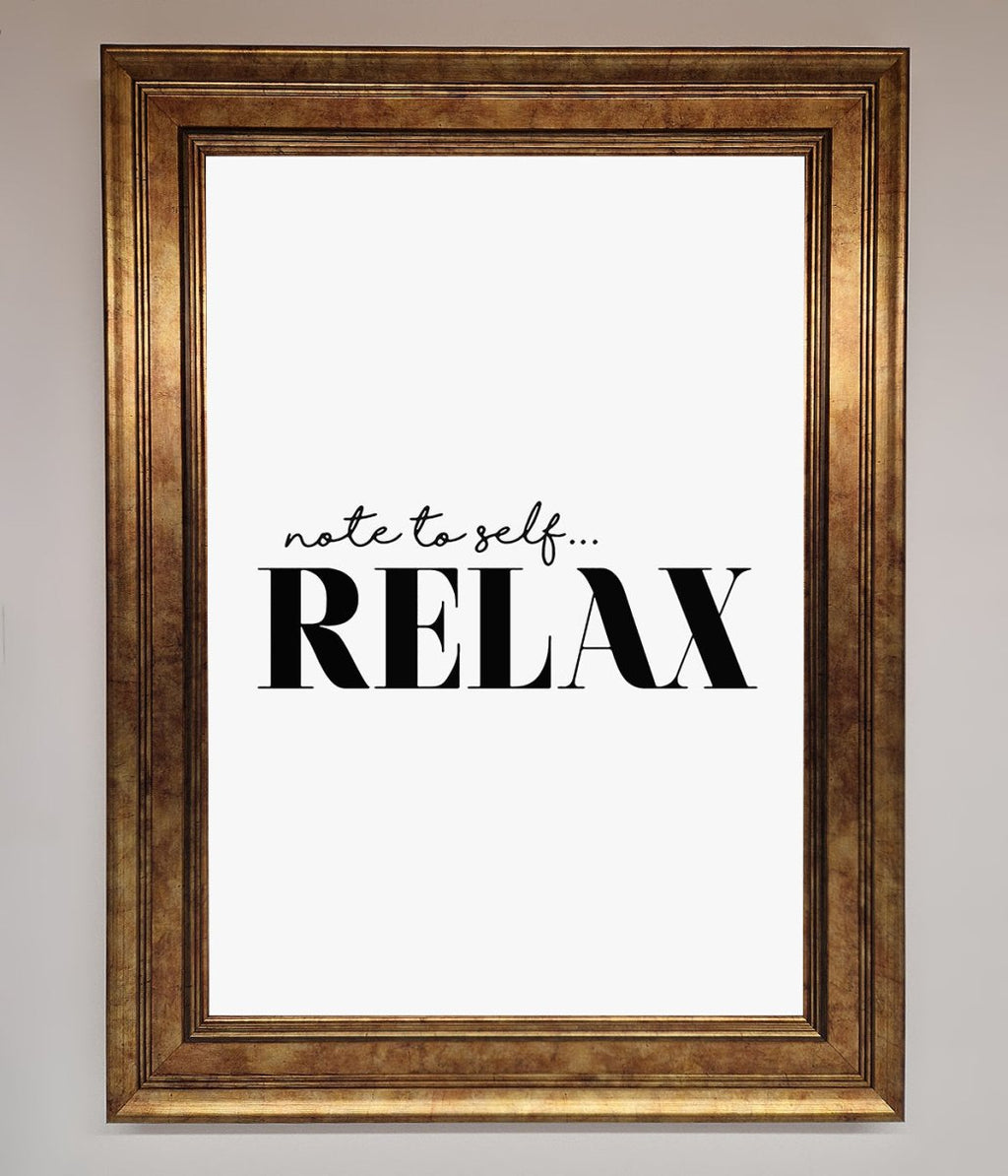 Not to Self Motivational quote Framed Wall Art