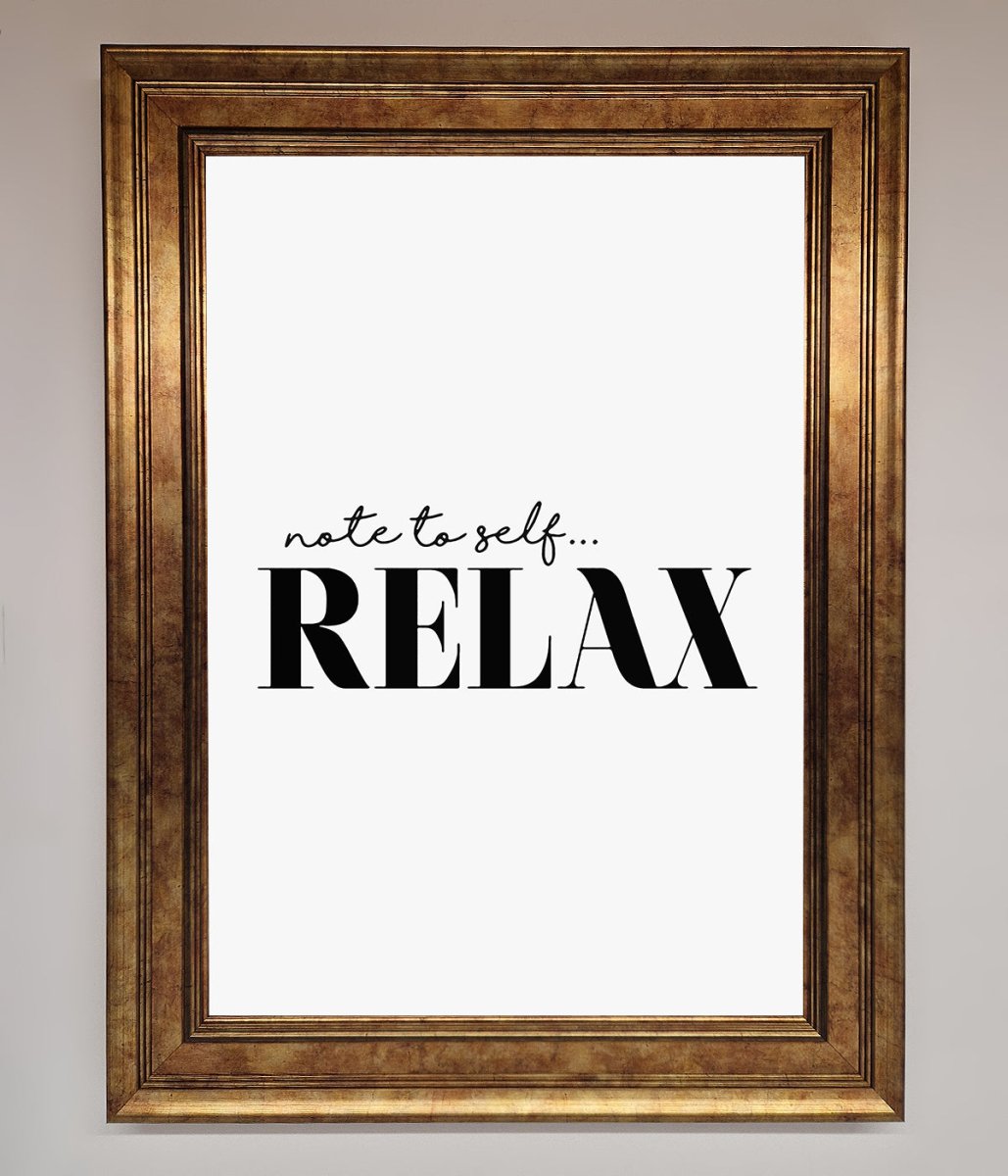 Not to Self Motivational quote Framed Wall Art