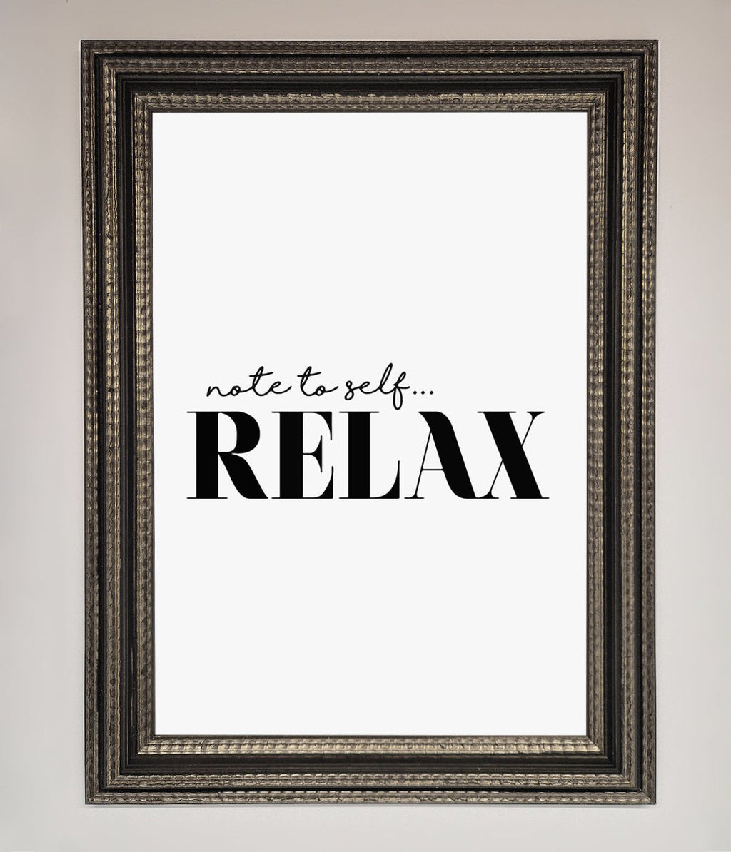 Not to Self Motivational quote Framed Wall Art