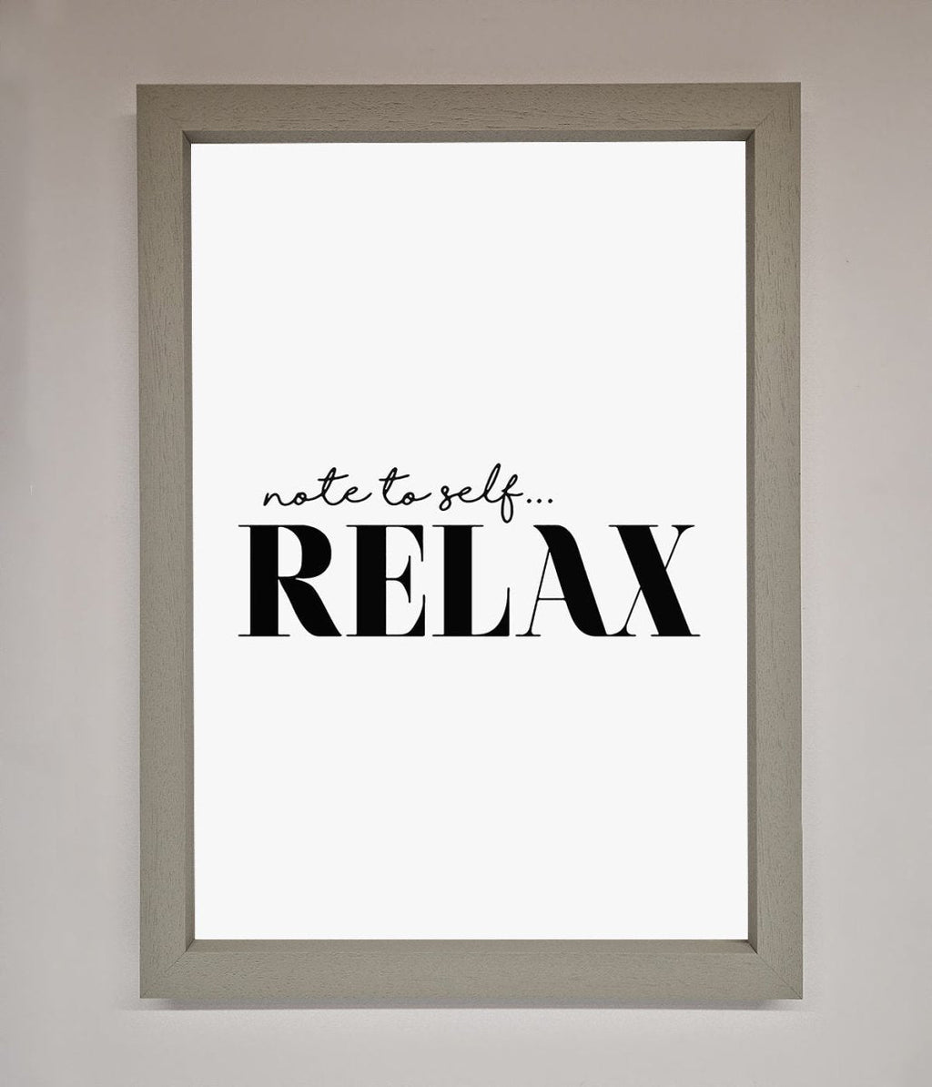 Not to Self Motivational quote Framed Wall Art