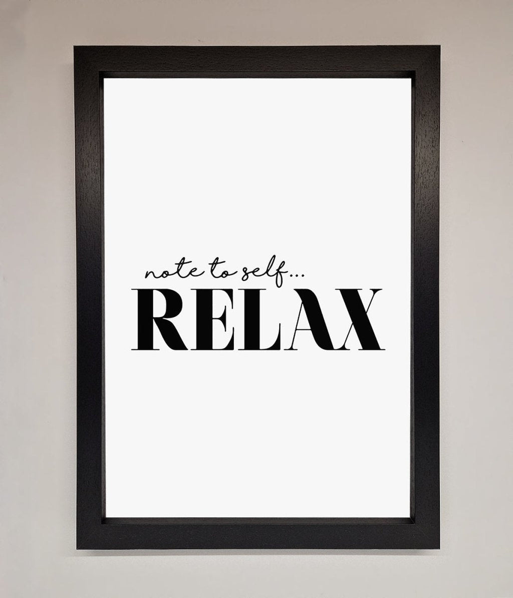Not to Self Motivational quote Framed Wall Art