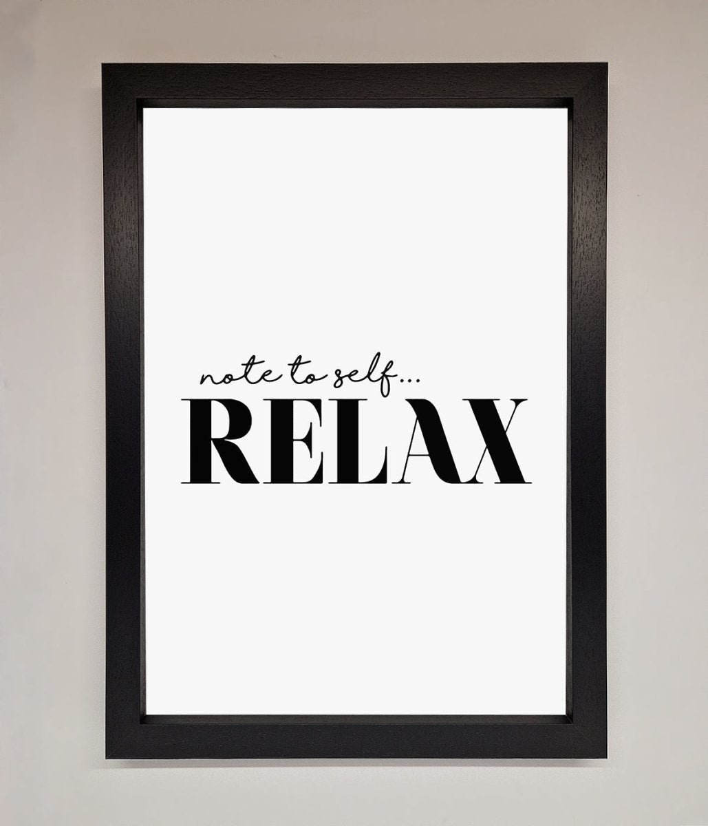 Not to Self Motivational quote Framed Wall Art