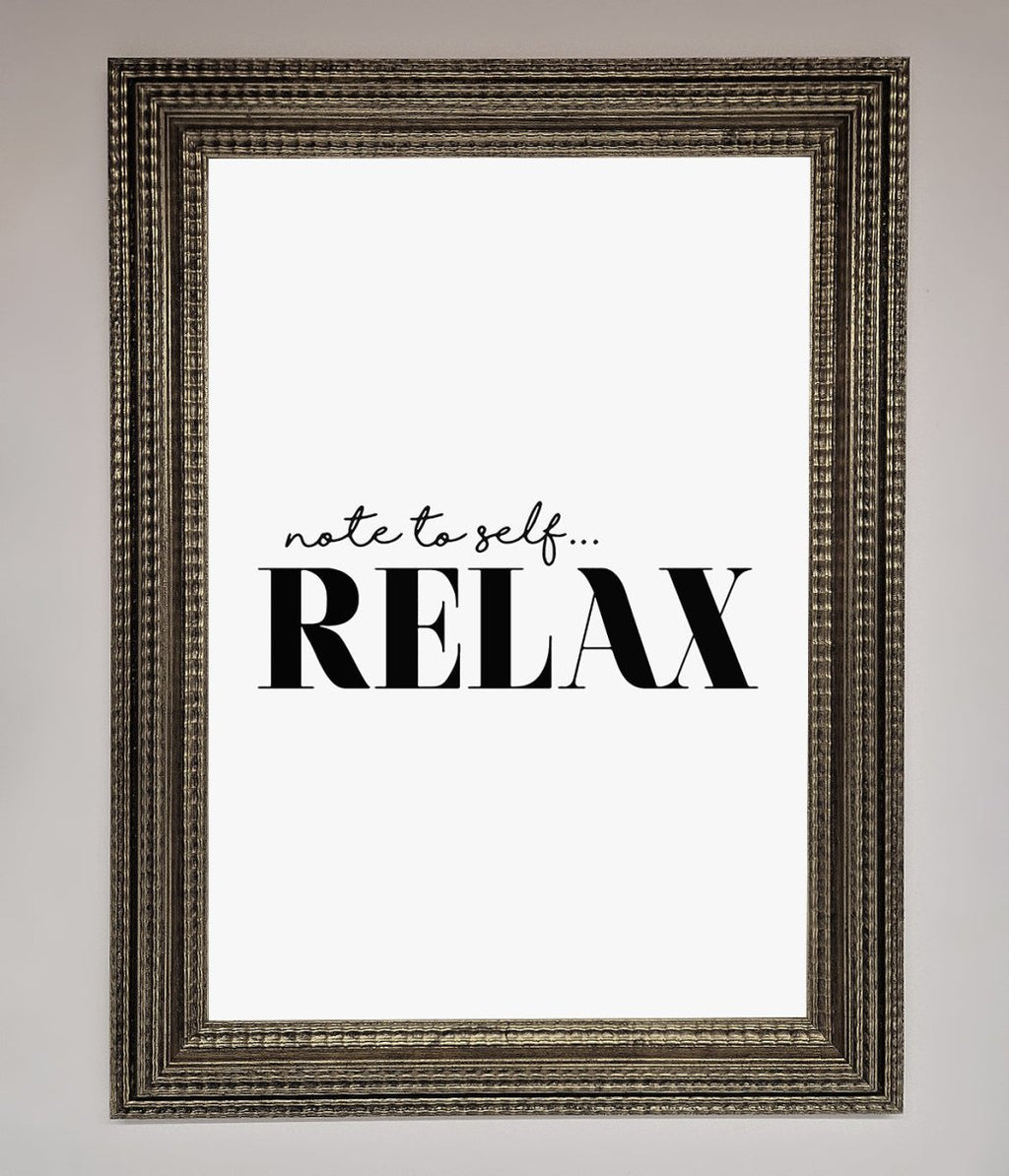 Not to Self Motivational quote Framed Wall Art