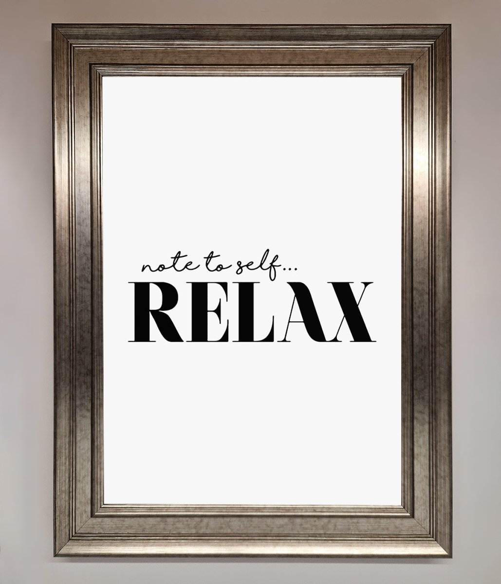 Not to Self Motivational quote Framed Wall Art