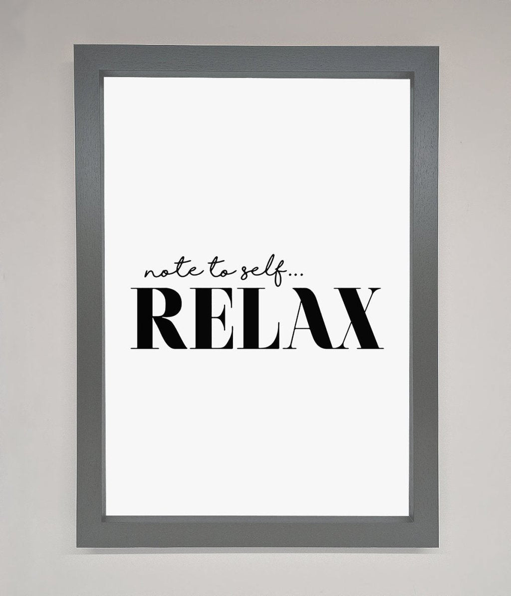 Not to Self Motivational quote Framed Wall Art