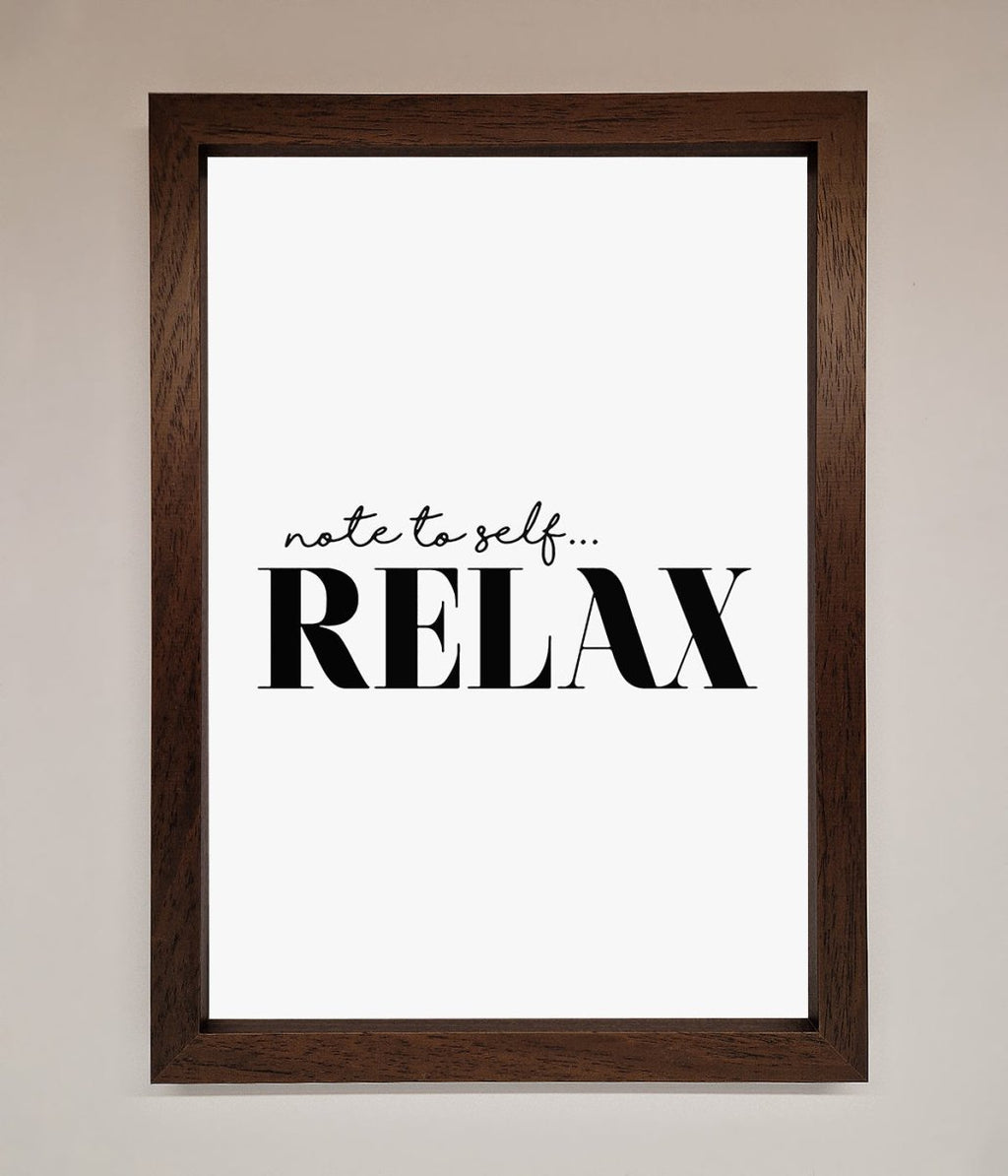 Not to Self Motivational quote Framed Wall Art