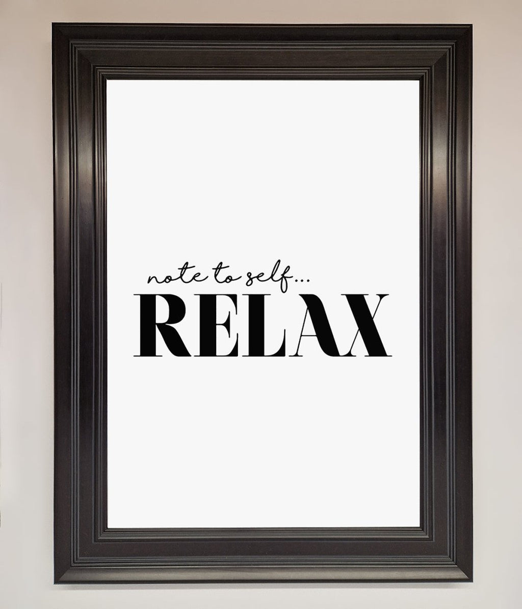 Not to Self Motivational quote Framed Wall Art