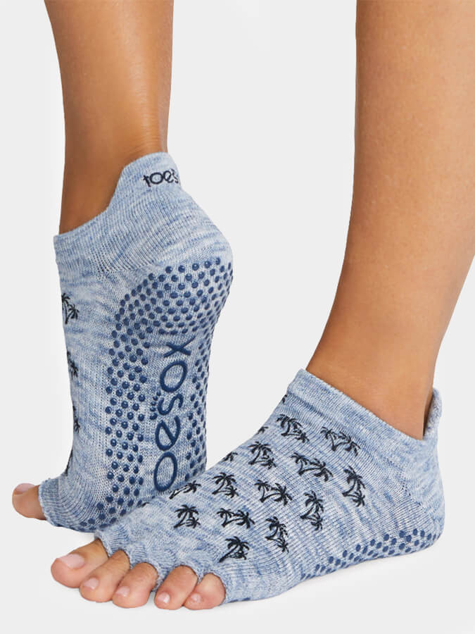 Low Rise Half Toe Yoga Grip Socks for Women