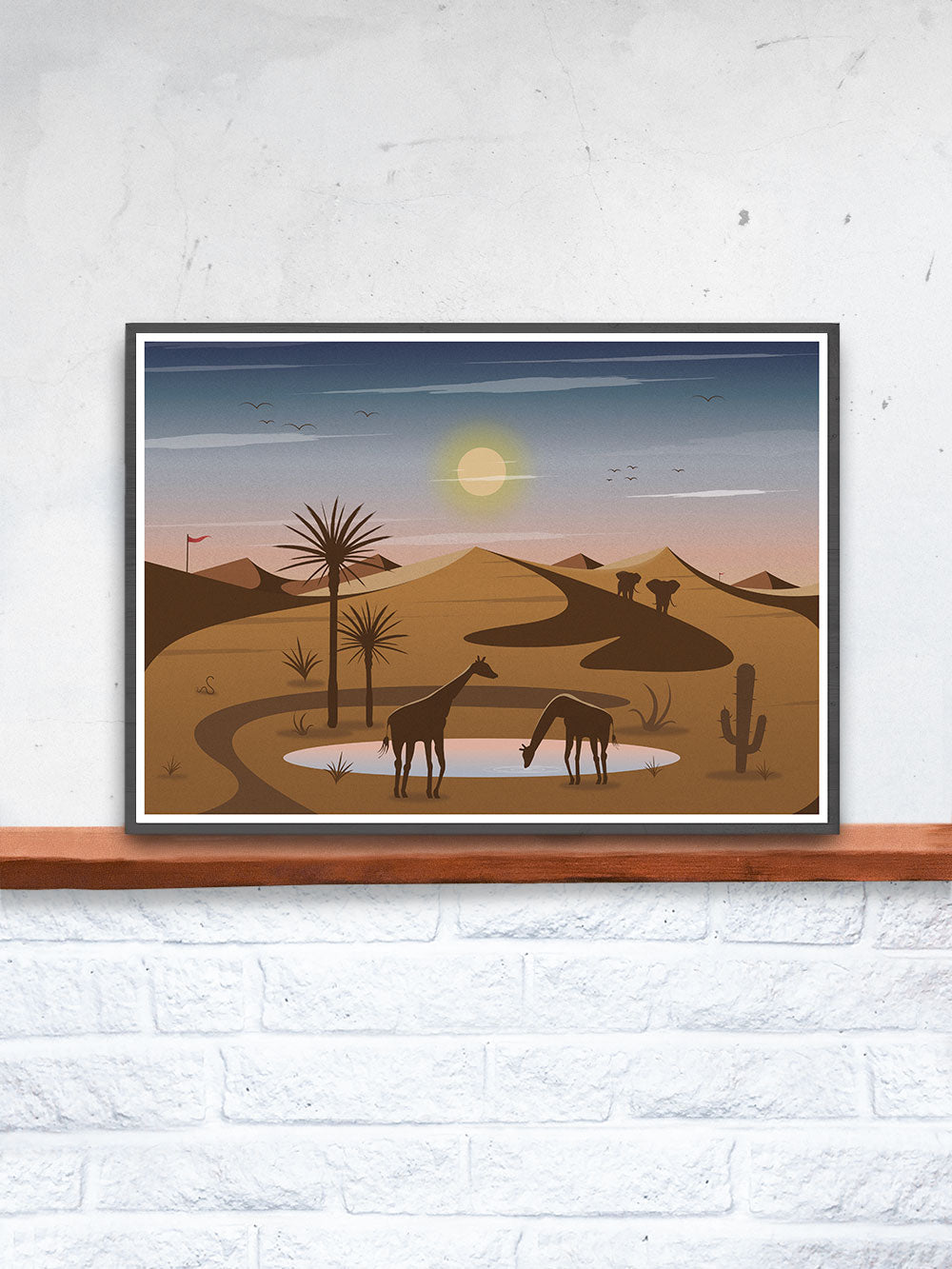 Oasis Art Print for Kids