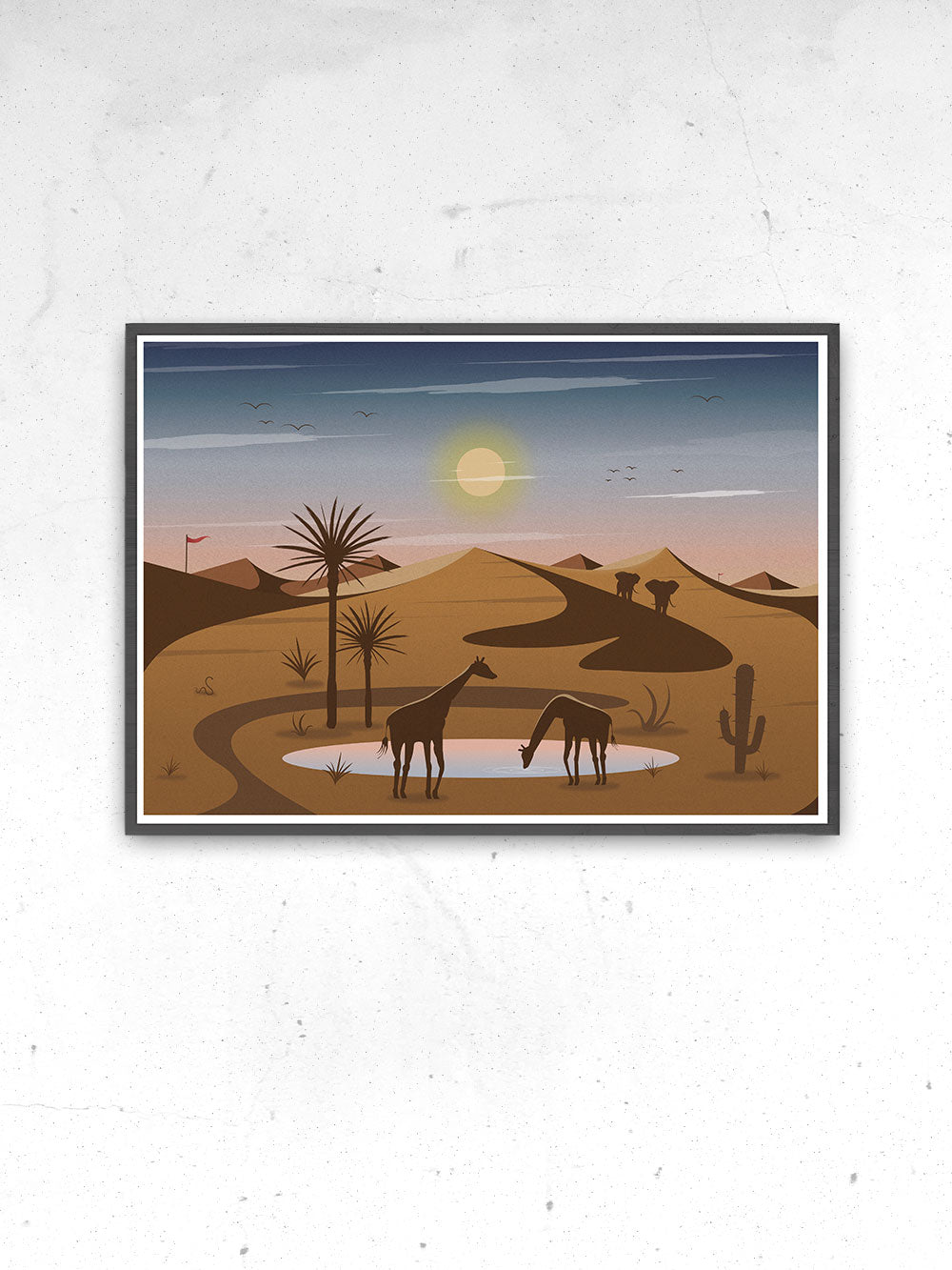 Oasis Art Print for Kids