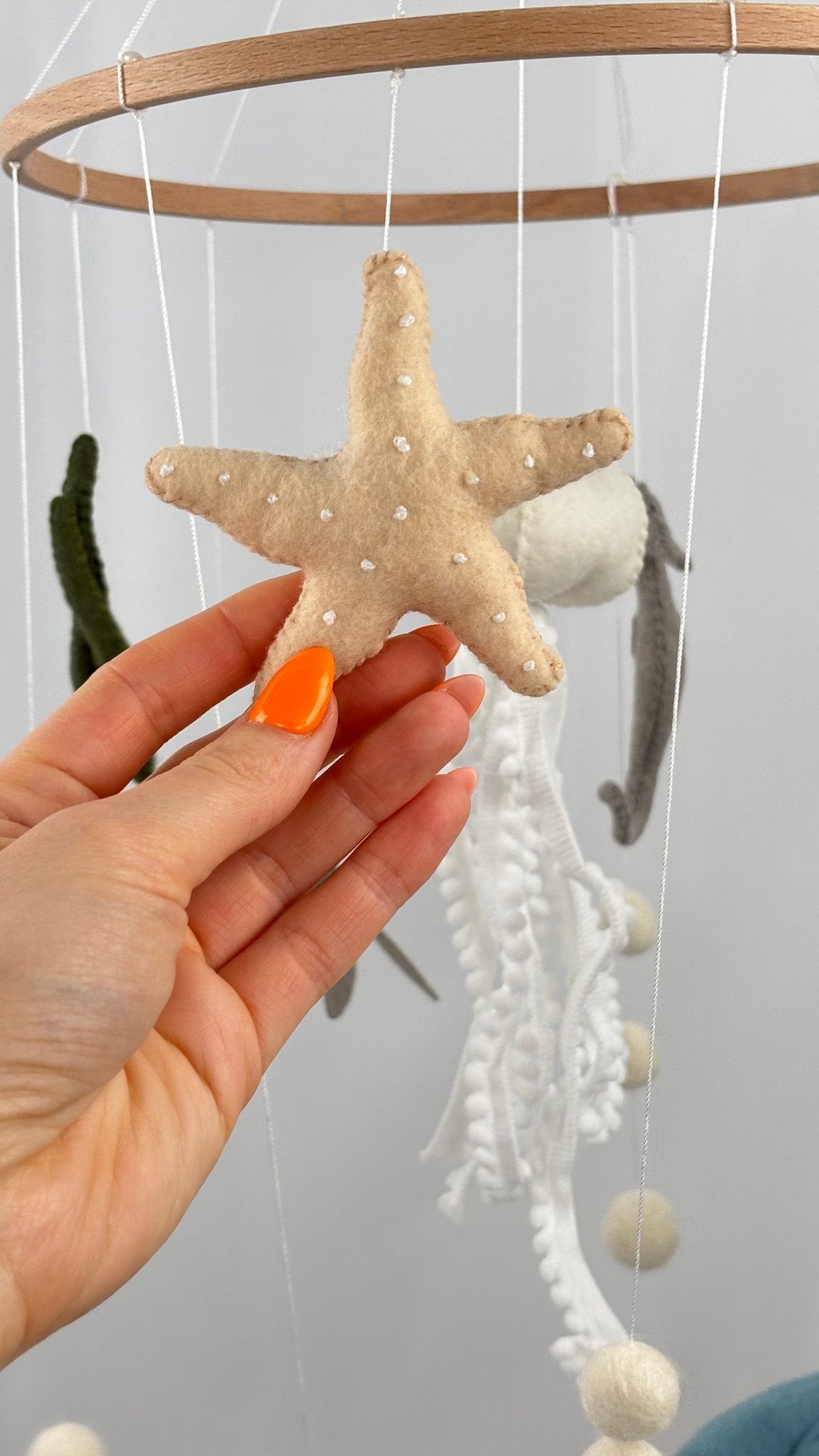 Ocean Drift Felt Cot Mobile