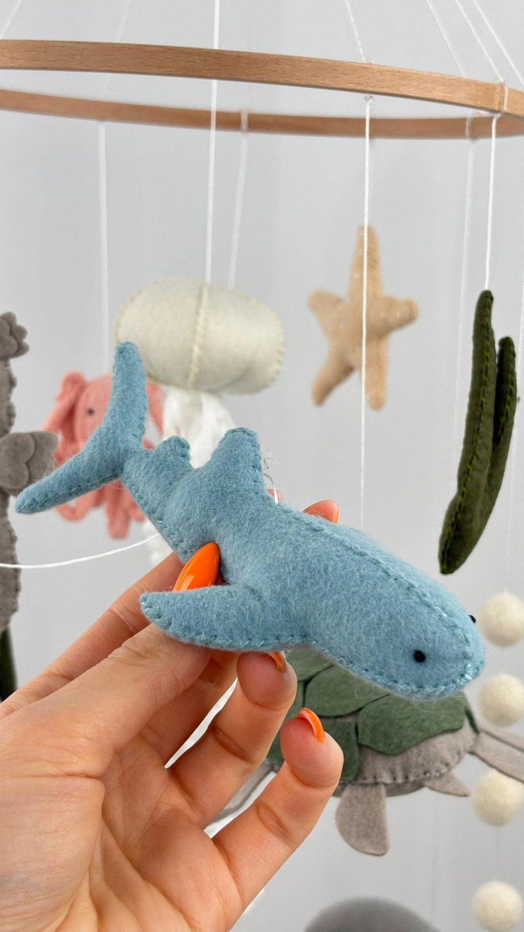 Ocean Drift Felt Cot Mobile