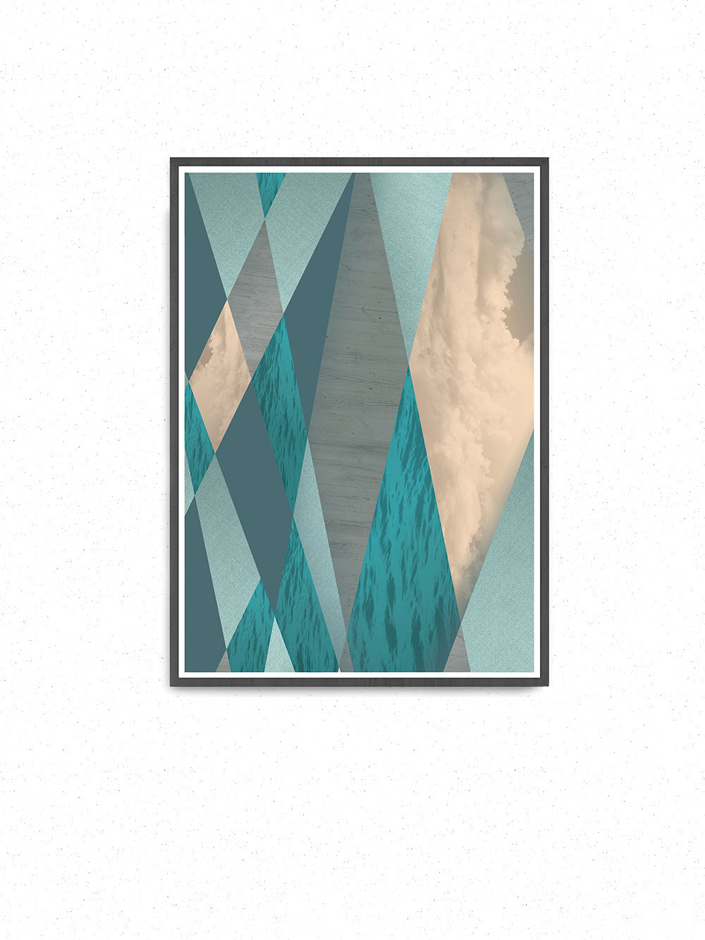 Ocean Tones Geometric Ocean Print