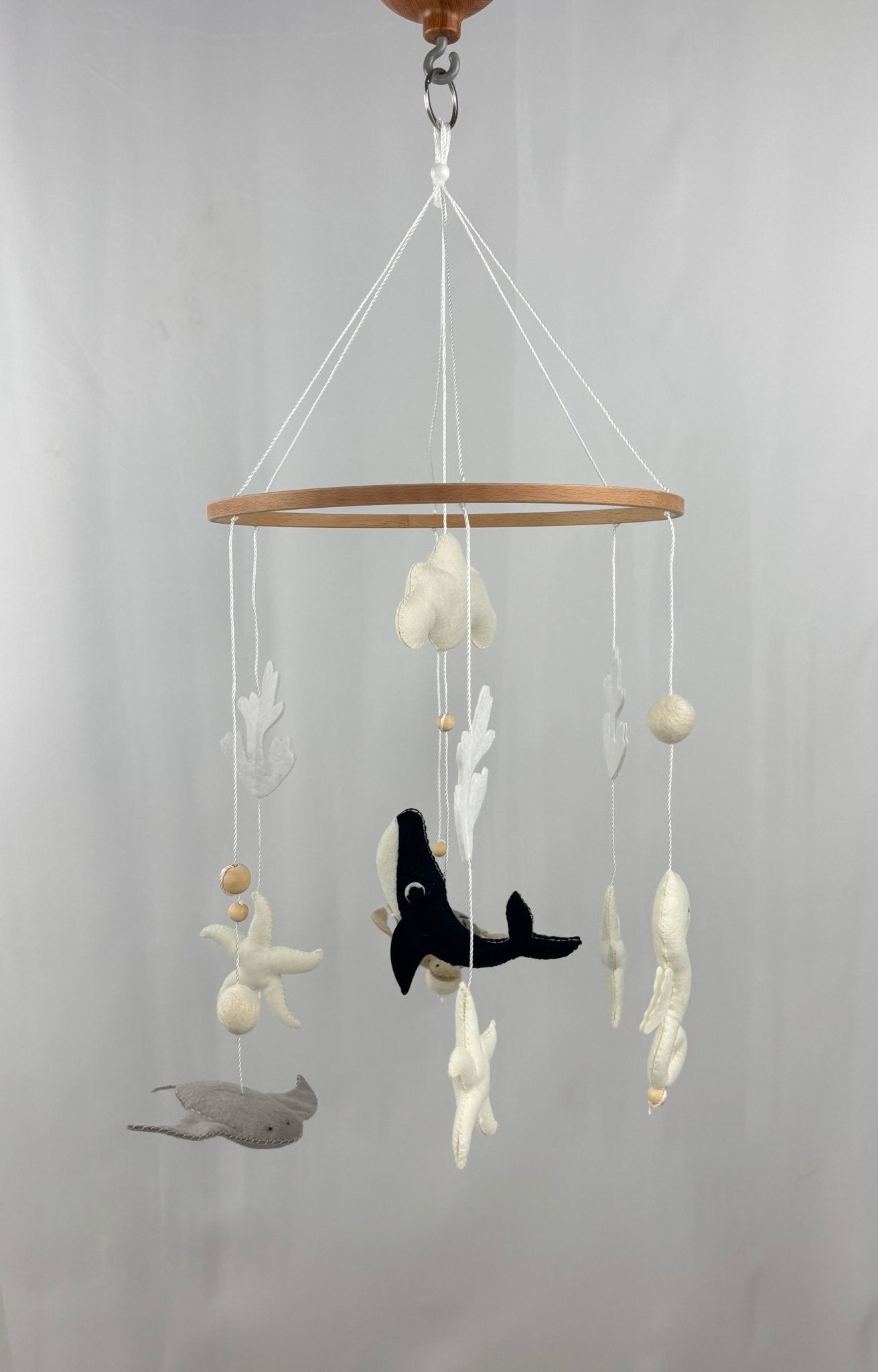 Ocean Whispers Cot Mobile with Felted Sea Creatures