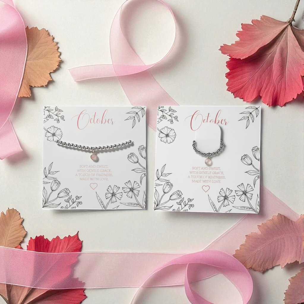 Rose Quartz Birthstone Jewellery Set