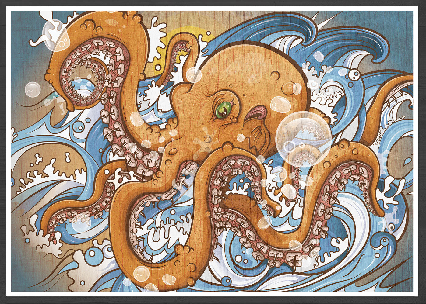 Octopus Sea Creature Print