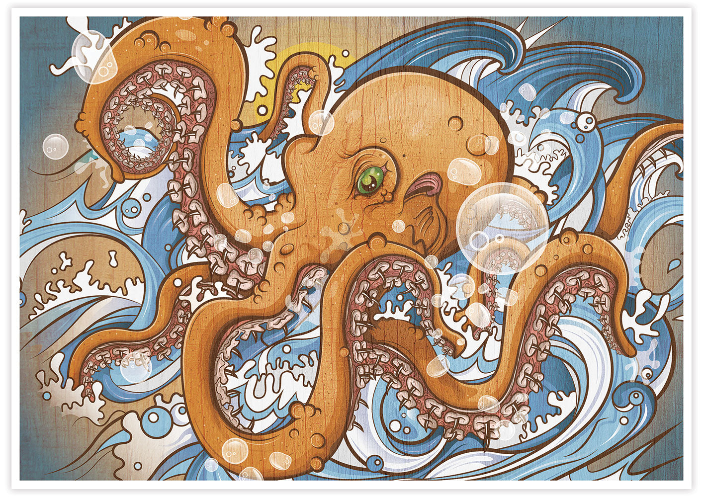 Octopus Sea Creature Print