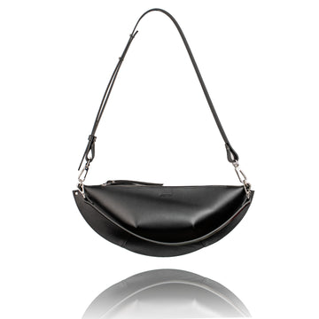 Olivia – Chic Black Leather Handbag | Handmade in Lithuania by PYKOK at brixbailey.com