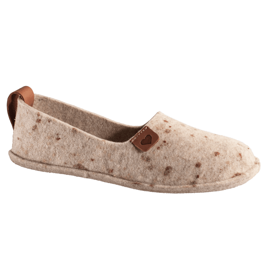 Elegant Toku Natural Felt Slippers – Handmade & Eco-Friendly by Omaking at brixbailey.com