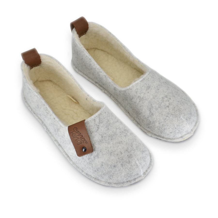 Handmade Toku Natural Felt Slippers – Cozy & Durable by Omaking at brixbailey.com