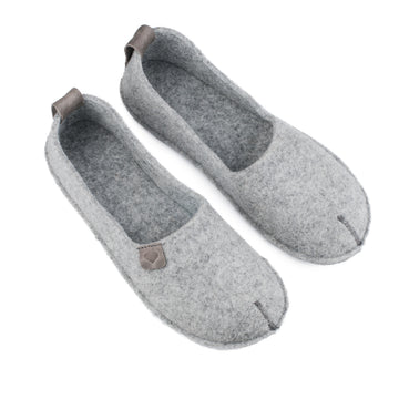 Handcrafted Toku Natural Felt Slippers – Eco-Friendly & Cozy by Omaking at brixbailey.com