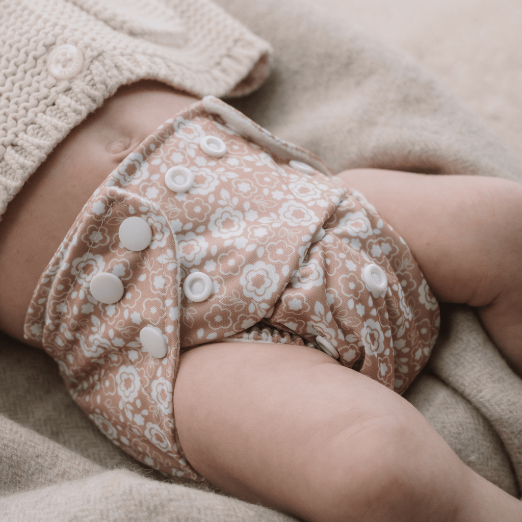 One Size Reusable Cloth Nappy Bloom