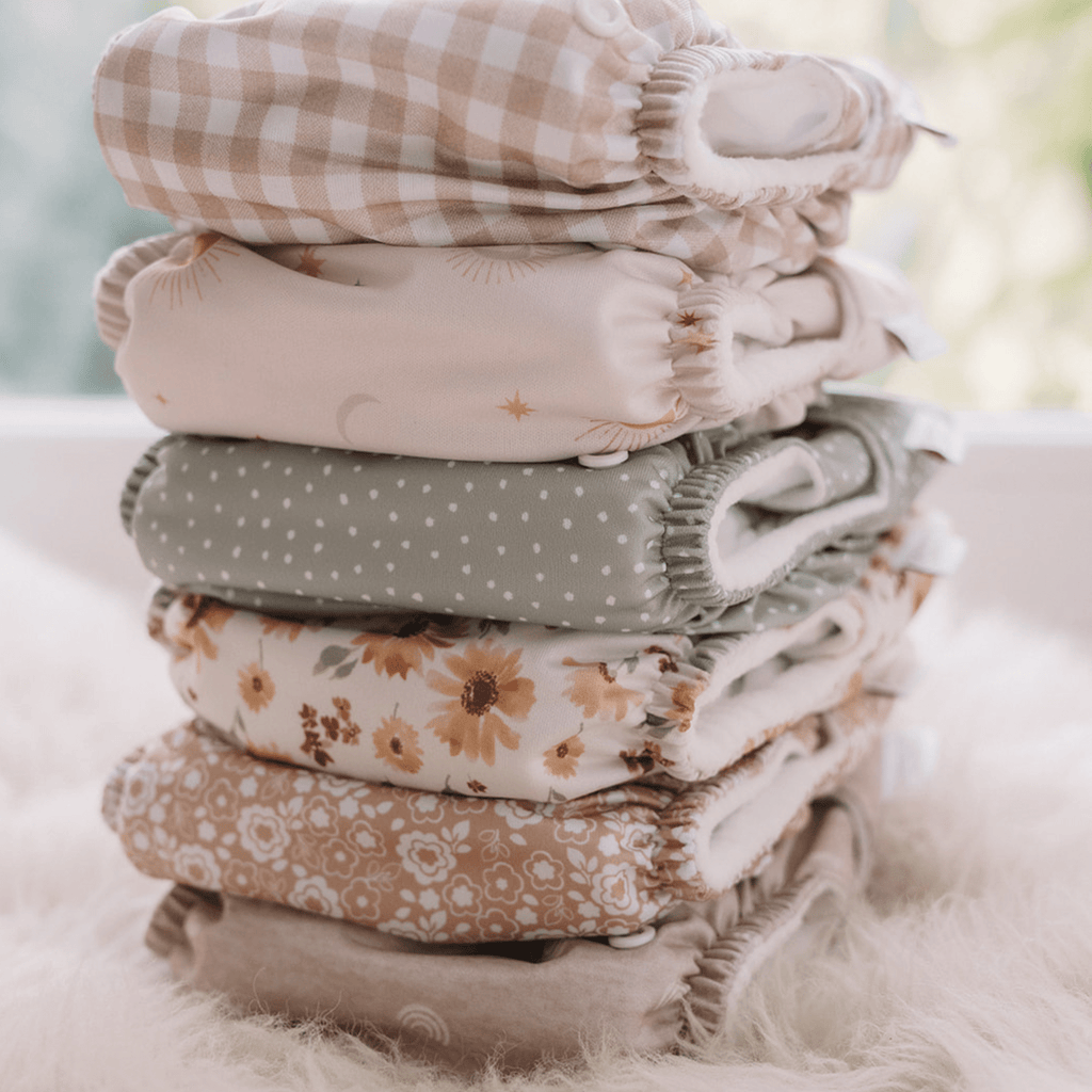 One Size Reusable Cloth Nappy Sage