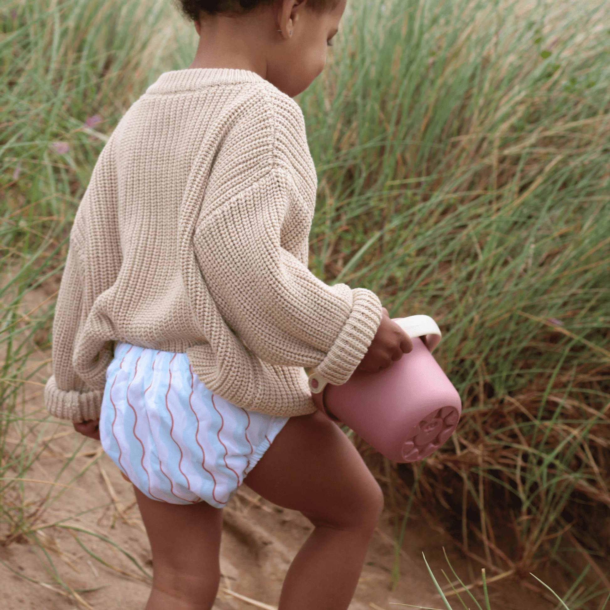 One Size Reusable Swim Nappy Baby to Toddler Wiggle Waves