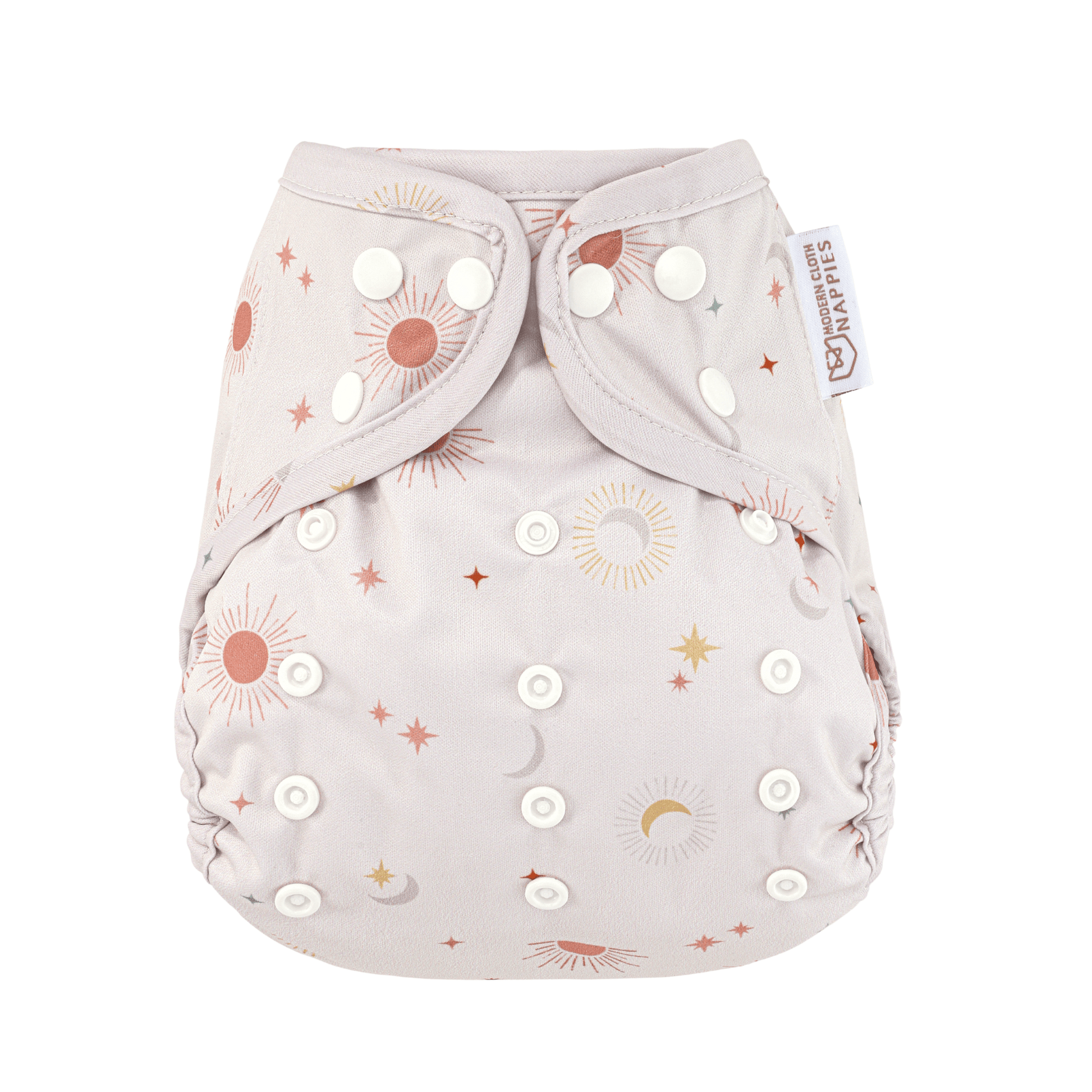 One Size Reusable Cloth Nappy Wrap in Celestial