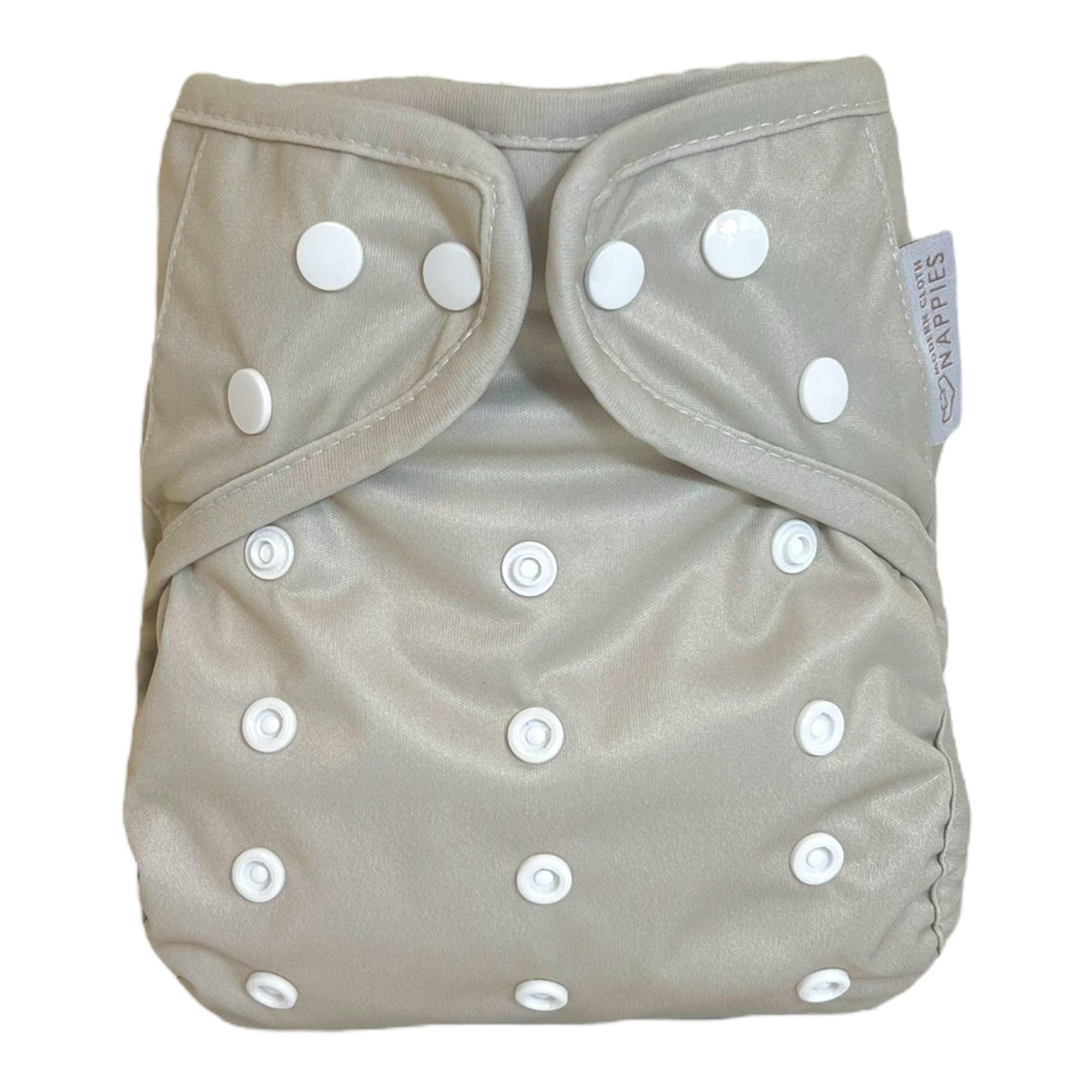 One Size Reusable Cloth Nappy Wrap in Grey Mist