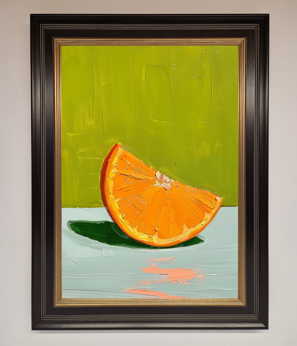 Orange Wedge Framed Print