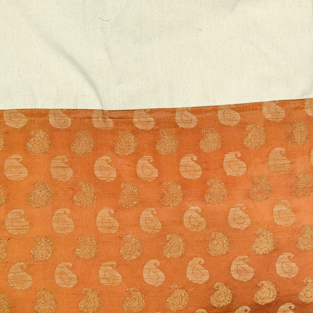 Half sari, half cotton tote bag, ethically handmade in India