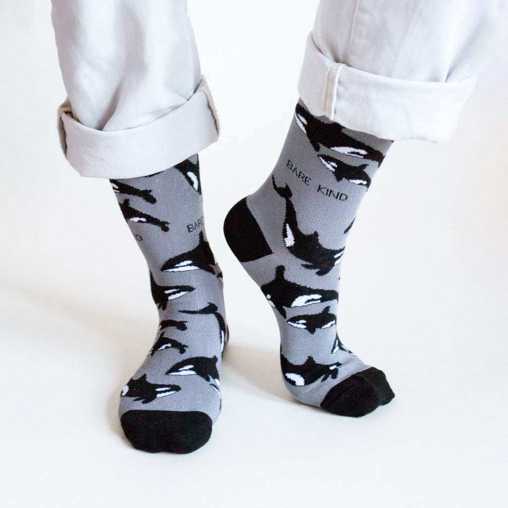 Save the Orcas Bamboo Socks