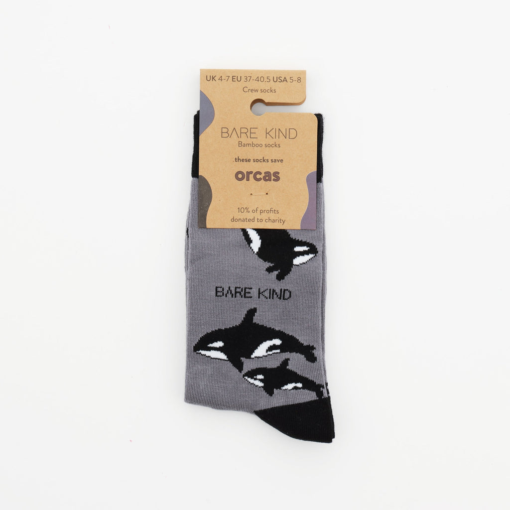 Save the Orcas Bamboo Socks