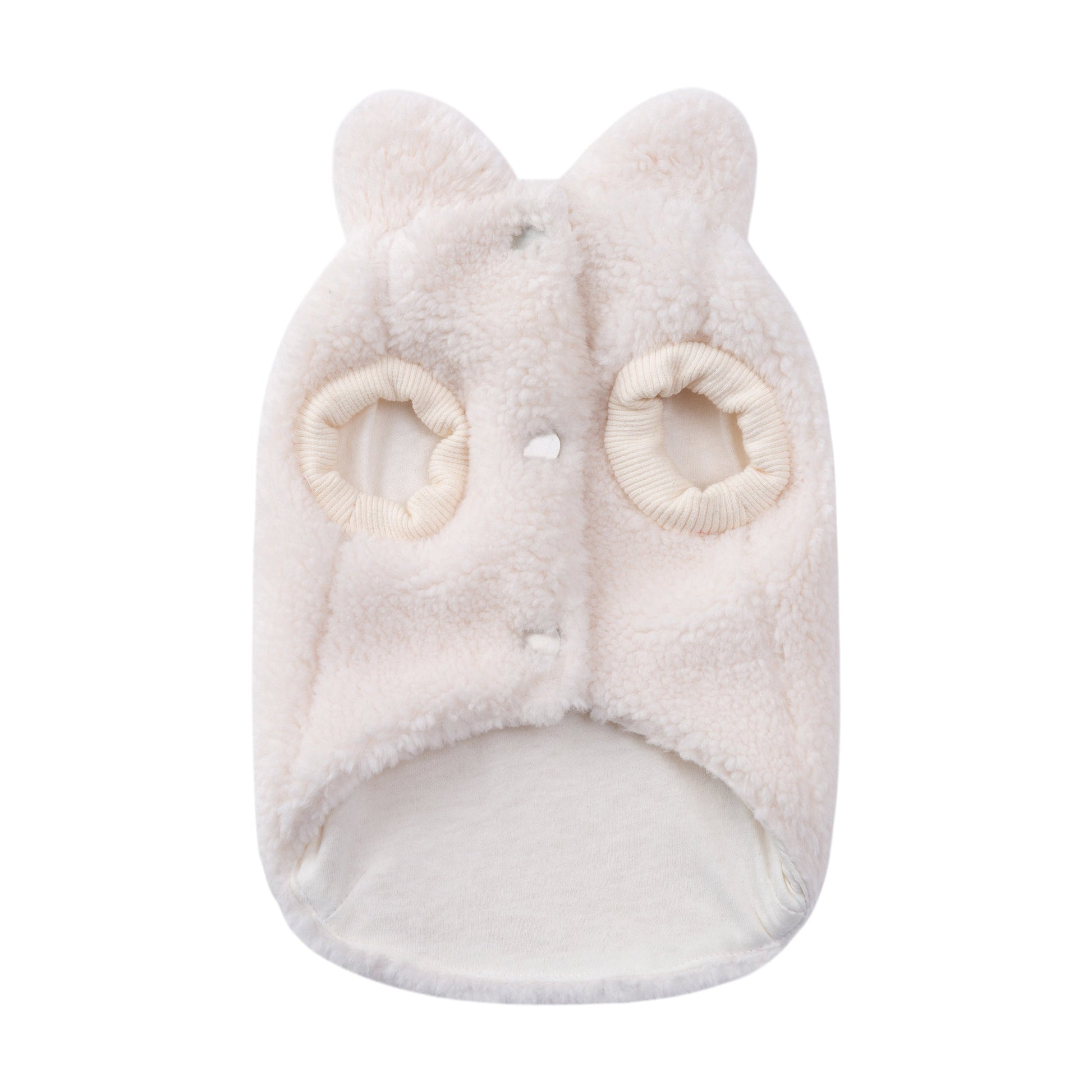 Faux Fur Jacket with Golden Medal