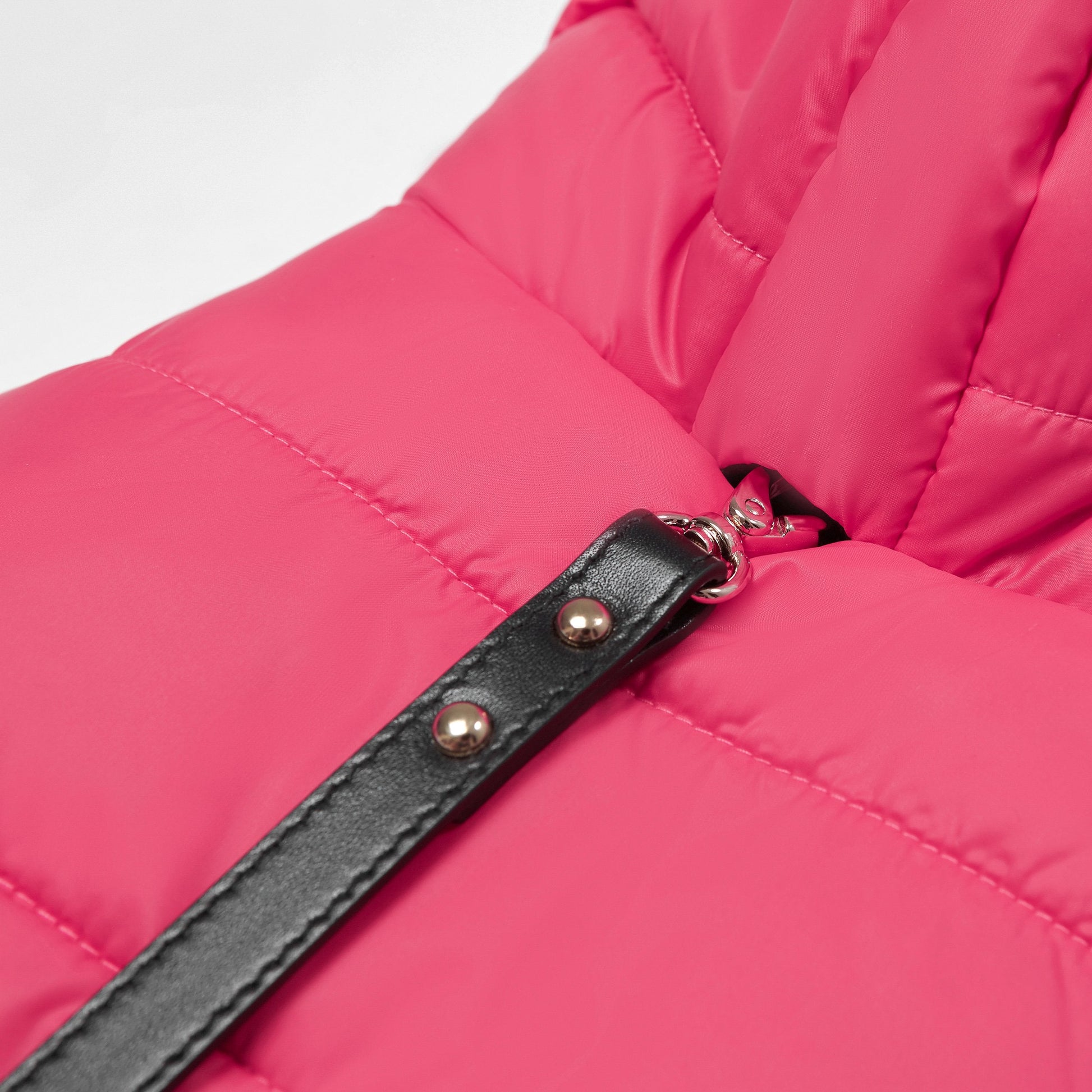 Faux Fur Zip Up Puffer Ski Jacket with Hood