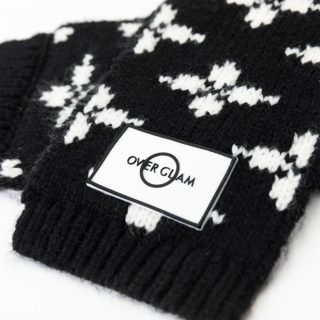 Floral Jacquard Woolen Pet Scarf