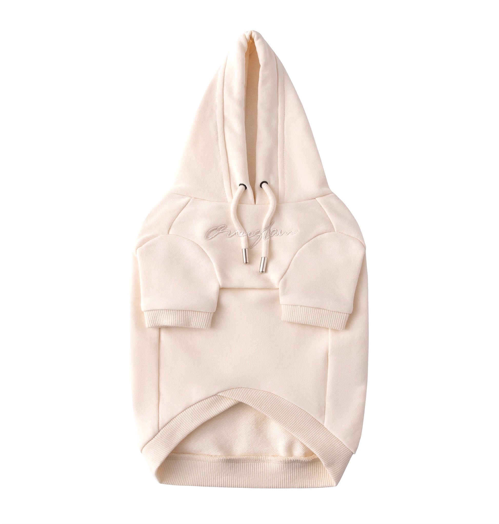 Pastel Hoodie with Glam Embroidery
