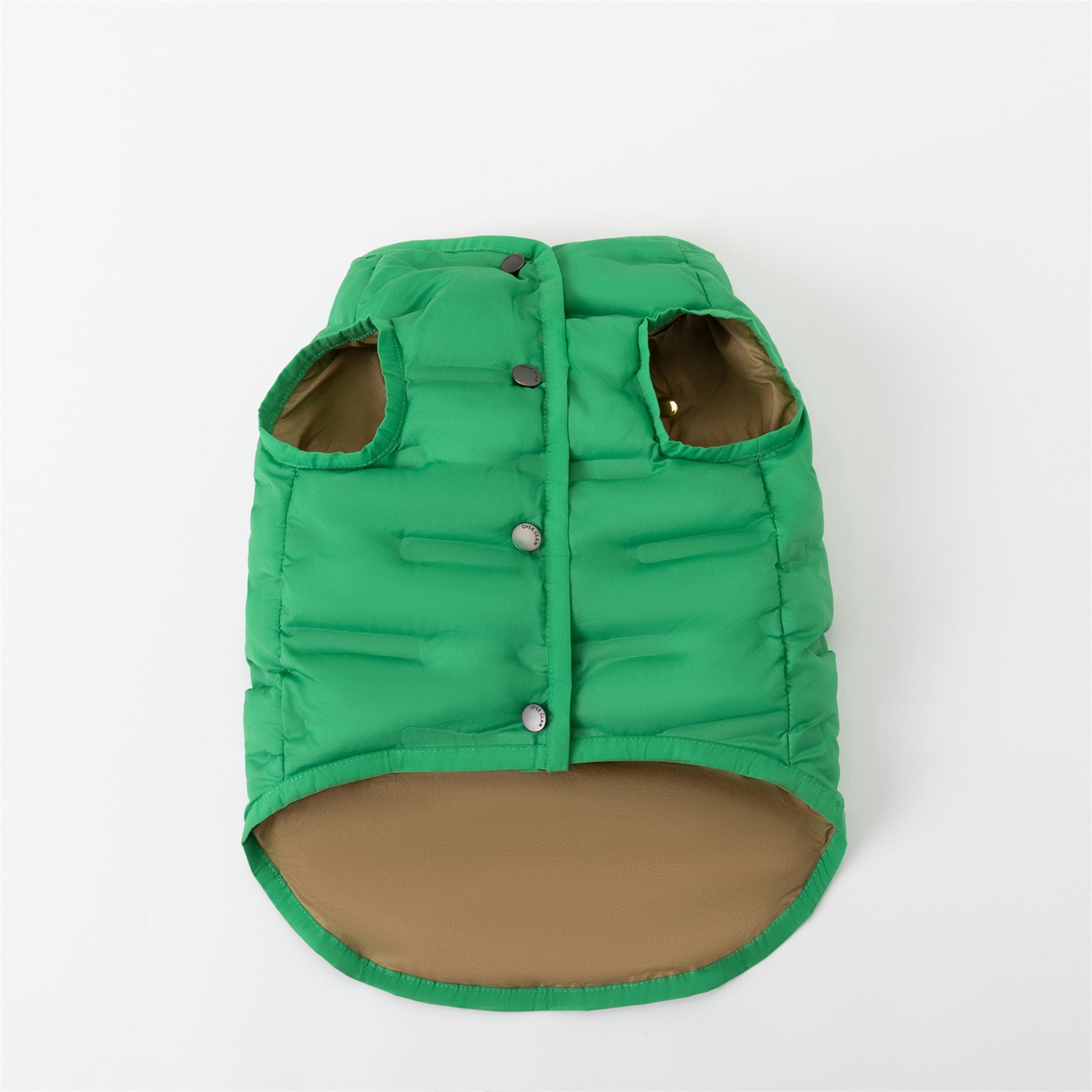 Sleeveless Button Up Puffer Jacket